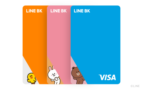 Choose your card with LINE Characters