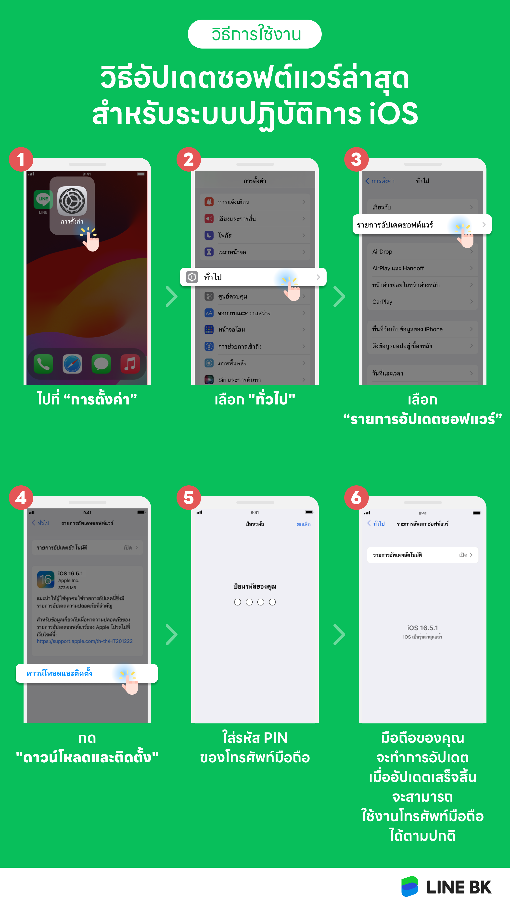 วิธีอัปเดตซอฟต์แวร์ล่าสุดของระบบปฏิบัติการ iOS